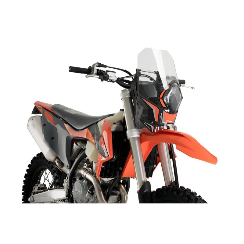 PUIG PARE-BRISE SEMI-CARENE RALLY KTM 125 EXC 2015 TRANSPARENT