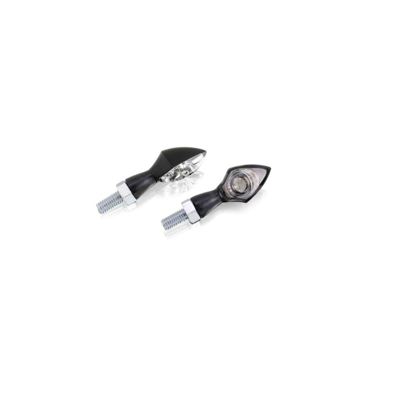 PUIG ARROW LED MODEL POWER LED BLACK - Transparent lens and black base - Approved according to European standards -