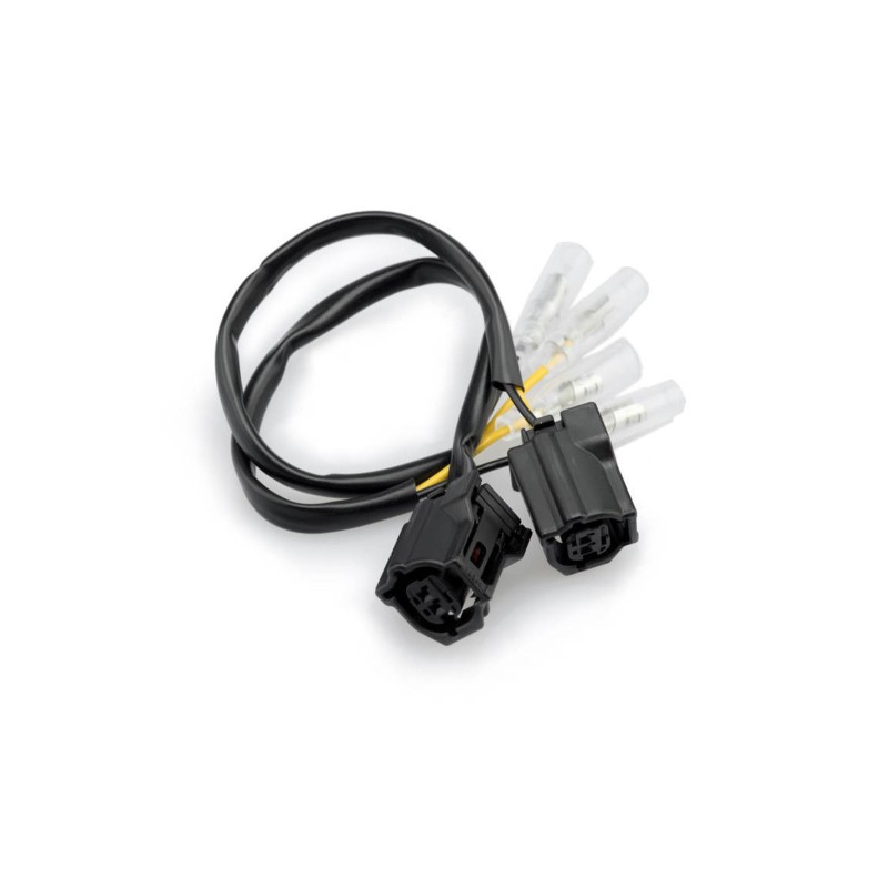 PUIG CABLES CONNECTORS FOR TURN SIGNALS BLACK - COD. 3704N - Connectors useful for connecting the motorcycle's original electric
