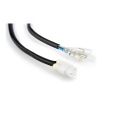 PUIG CONNECTOR CABLES FOR LICENSE PLATE LIGHTS BLACK - COD. 3849N - For YAMAHA models. Cable length: 300mm. Wiring with