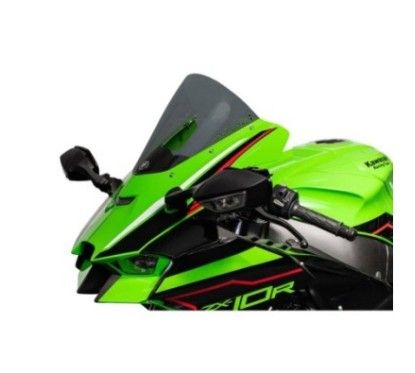 Pare-brise racing HP Racing pour Kawasaki ZX 10RR 2021-2025, fume fonce