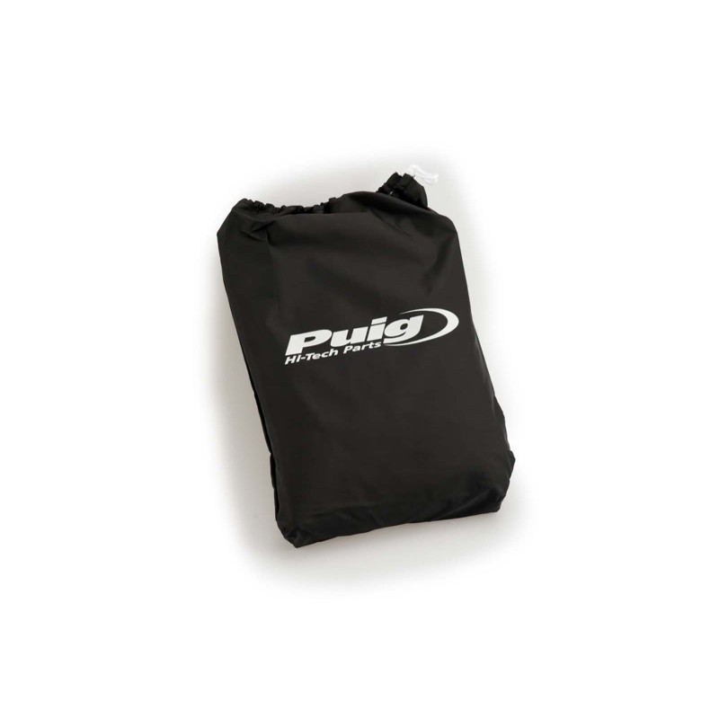 PUIG BIKE COVER WITH PUIG HI-TECH PARTS LOGO SIZE XXXL BLACK - COD. 20727N - Length: 2.40 m. Width: 1.05m. Height: 1.25