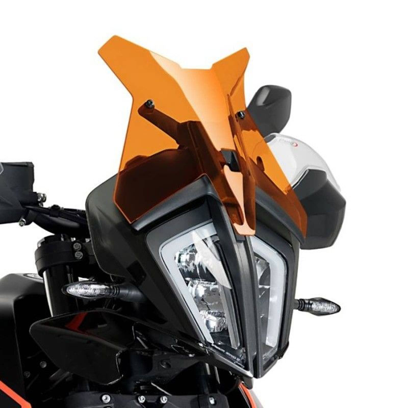 puig sport windshield for ktm 890 r adventure 21 22 orange