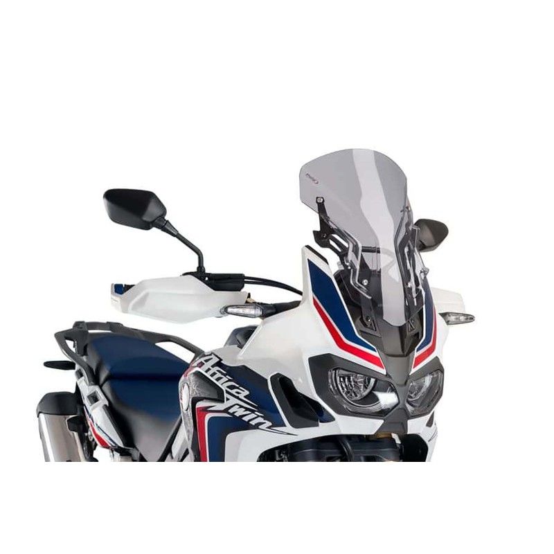 puig adjustable sport windshield for honda africa twin 16 19 light smoke