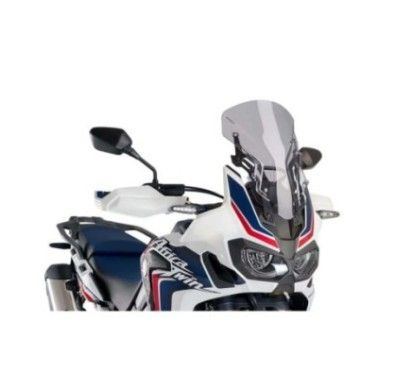 puig cupolino sport regolabile per honda africa twin 16 19 fume chiaro