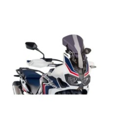Pare-brise sport rEglable Puig pour Honda Africa Twin 16-17, couleur fumEe foncEe