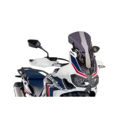puig adjustable sport windshield for honda africa twin 16 19 dark smoke