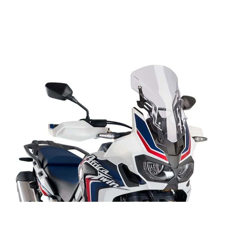 puig adjustable sport windshield for honda africa twin 16 19 clear