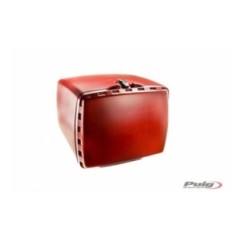 PUIG TOP CASE MEGA BOX MODEL WITH RED PADLOCK - COD. 2328R - Made of polypropylene. Dimensions (HxWxD): 400x560x580