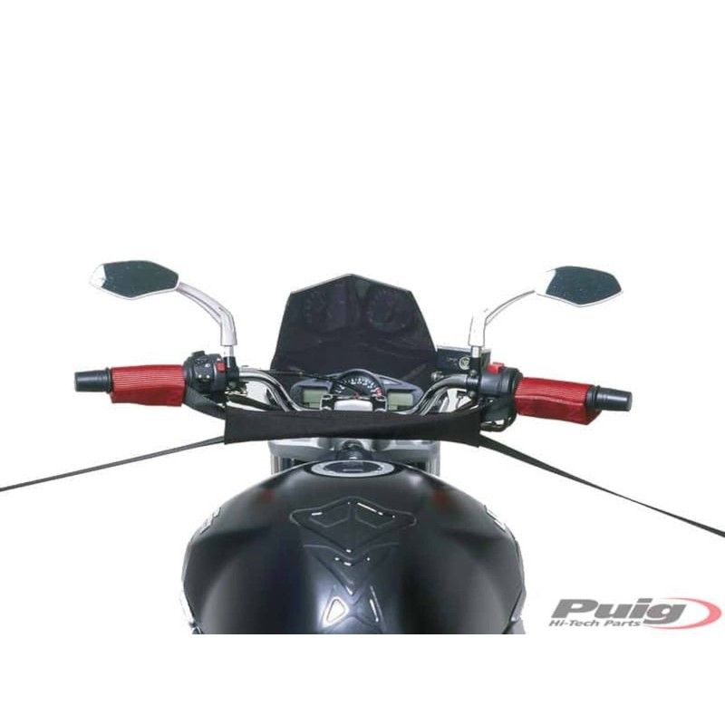 sangle puig avec fixation pour guidon noire
