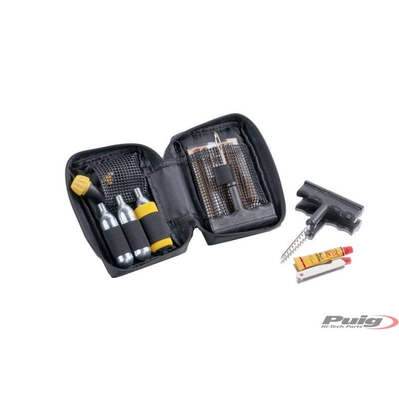 Kit de reparacion de neumaticos Puig negro