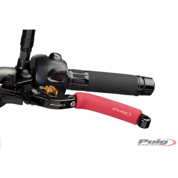 PUIG RED FOAM LEVER PROTECTION - COD. 7778R - Thermal and anti-vibration. Sold in pairs.
