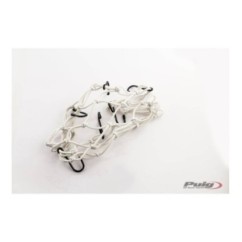 PUIG ELASTIC NETWORK FOR OBJECTS WHITE - COD. 0788B - Perfect for carrying objects on the rear seat. Dimensions: 350x350