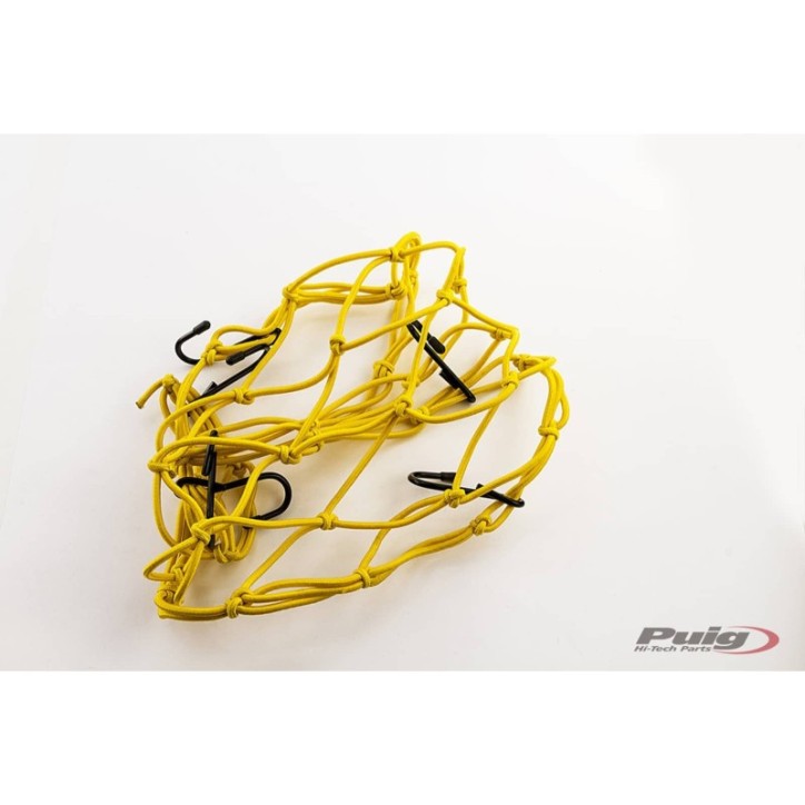 PUIG RETE ELASTICA PORTA-OGGETTI GIALLO - COD. 0788G - Perfetta per portare oggetti nel sellino posteriore. Dimensioni: 350x350