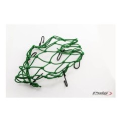 PUIG ELASTIC GREEN OBJECT HOLDER NET - COD. 0788V - Perfect for carrying objects on the rear saddle. Dimensions: 350x350