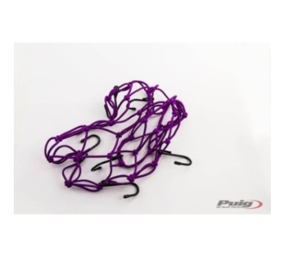 PUIG ELASTIC NETWORK FOR OBJECTS PURPLE - COD. 0788L - Perfect for carrying objects on the rear seat. Dimensions: 350x350