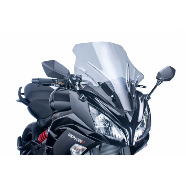 PUIG TOURING SCREEN KAWASAKI ER-6F 12-16 LIGHT SMOKE