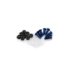 PUIG BLUE ANODIZED SCREWS KIT - COD. 0956A - Round head, hexagon socket, with nuts. Blister of 8 pieces. Size M5.