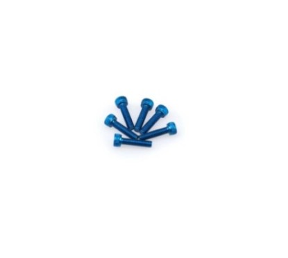 Kit de vis anodisees Puig M5 pour pare-brise couleur bleue