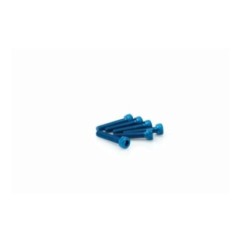 PUIG BLUE ANODIZED SCREWS KIT - COD. 0185A - Cylindrical head, hexagon socket. Blister of 6 pieces. Size M5 x 25mm.