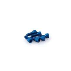 PUIG BLUE ANODIZED SCREWS KIT - COD. 0363A - Cylindrical head, hexagon socket. Blister of 6 pieces. Size M6 x 15mm.