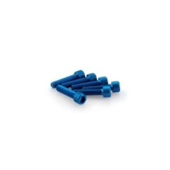Puig kit vis anodisees m6 pour pare-brise couleur bleu