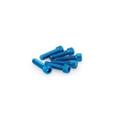 Kit de tornillos Puig anodizados m8 para parabrisas color azul