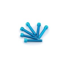 PUIG BLUE ANODIZED SCREWS KIT - COD. 0516A - Cylindrical head, hexagon socket. Blister of 6 pieces. Size M8 x 45mm.