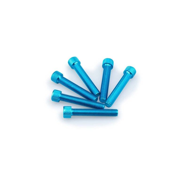 puig kit anodized screws m8 for windshields blue color