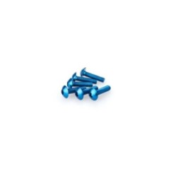 PUIG BLUE ANODIZED SCREWS KIT - COD. 0550A - Round head, hexagon socket. Blister of 6 pieces. Size M5 x 20mm.