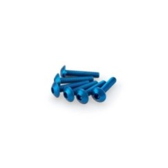 PUIG BLUE ANODIZED SCREWS KIT - COD. 0610A - Round head, hexagon socket. Blister of 6 pieces. Size M5 x 25mm.