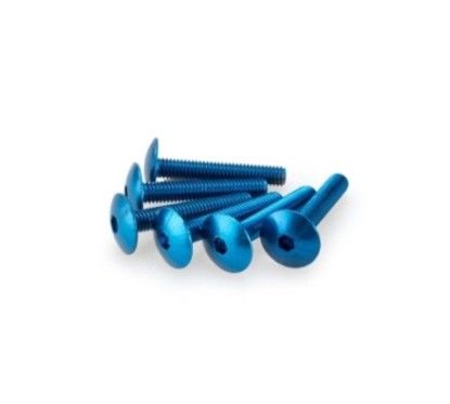 Puig Kit eloxierte Schrauben M6 fur Windschutzscheiben Farbe Blau