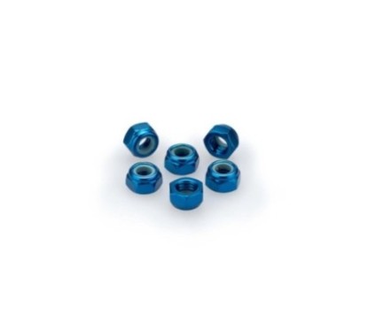 Kit de vis anodisees Puig M5 pour pare-brise couleur bleue