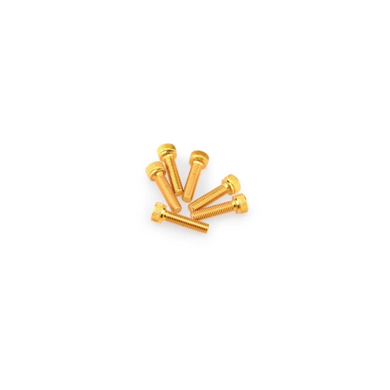 Puig kit vis anodisees m5 pour pare-brise couleur jaune