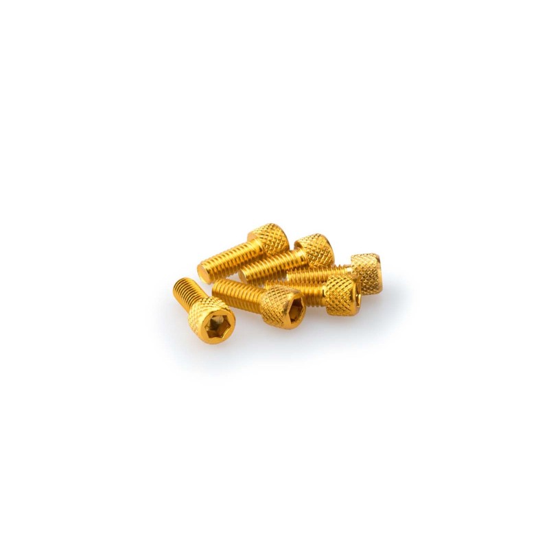 Puig kit vis anodisees m6 pour pare-brise couleur jaune