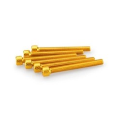 puig kit anodized screws m6 for windshields yellow color