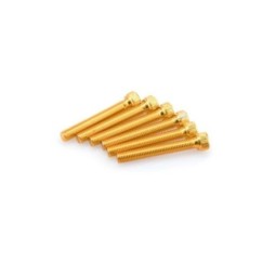 Kit de vis anodisees Puig M8 pour pare-brise couleur jaune