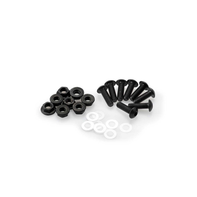 Kit de vis anodisees Puig M5 pour pare-brise couleur noire