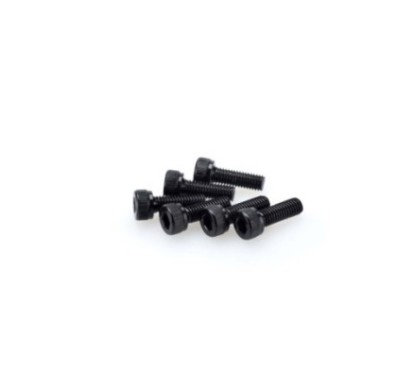 Kit de vis anodisees Puig M5 pour pare-brise couleur noire