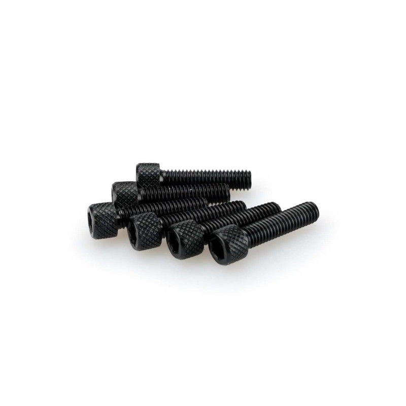 Kit de tornillos anodizados Puig M6 para parabrisas color negro