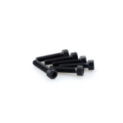 PUIG BLACK ANODIZED SCREW KIT - COD. 0500N - Cylindrical head, hexagon socket. Blister of 6 pieces. Size M8 x 35mm.