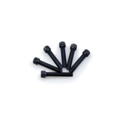 PUIG BLACK ANODIZED SCREW KIT - COD. 0516N - Cylindrical head, hexagon socket. Blister of 6 pieces. Size M8 x 45mm.