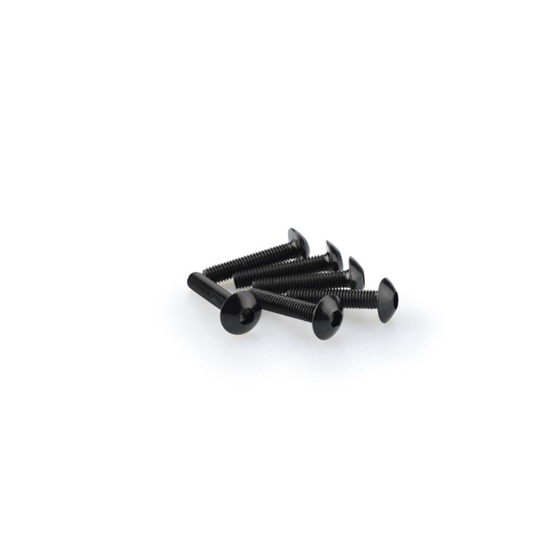Kit de vis anodisees Puig M5 pour pare-brise couleur noire