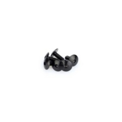 PUIG BLACK ANODIZED SCREW KIT - COD. 0611N - Round head, hexagon socket. Blister of 6 pieces. Size M6 x 15mm.