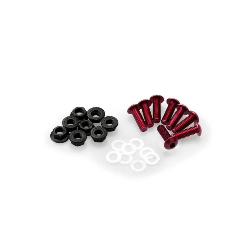 Puig kit vis anodisees m5 pour pare-brise couleur rouge