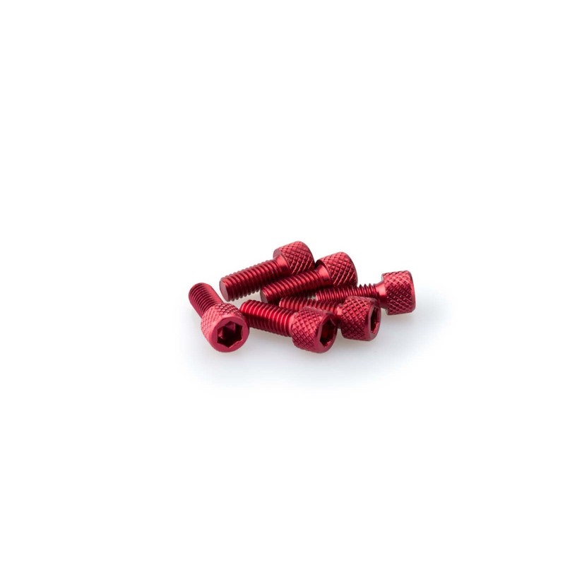 Puig Kit eloxierte Schrauben M6 fur Windschutzscheiben Farbe Rot