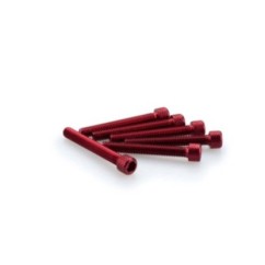 Puig Kit eloxierte Schrauben M6 fur Windschutzscheiben Farbe Rot