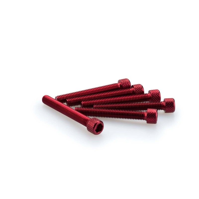 Puig kit vis anodisees m6 pour pare-brise couleur rouge