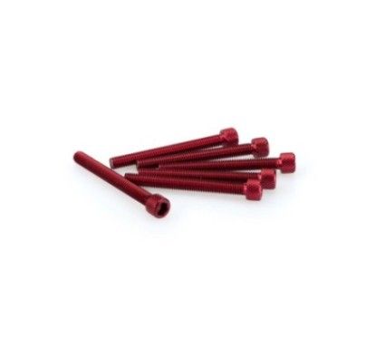 puig kit viti anodizzate m6 per cupolini colore rosso