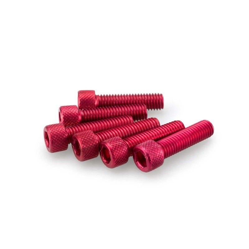 puig kit anodized screws m8 for windshields red color